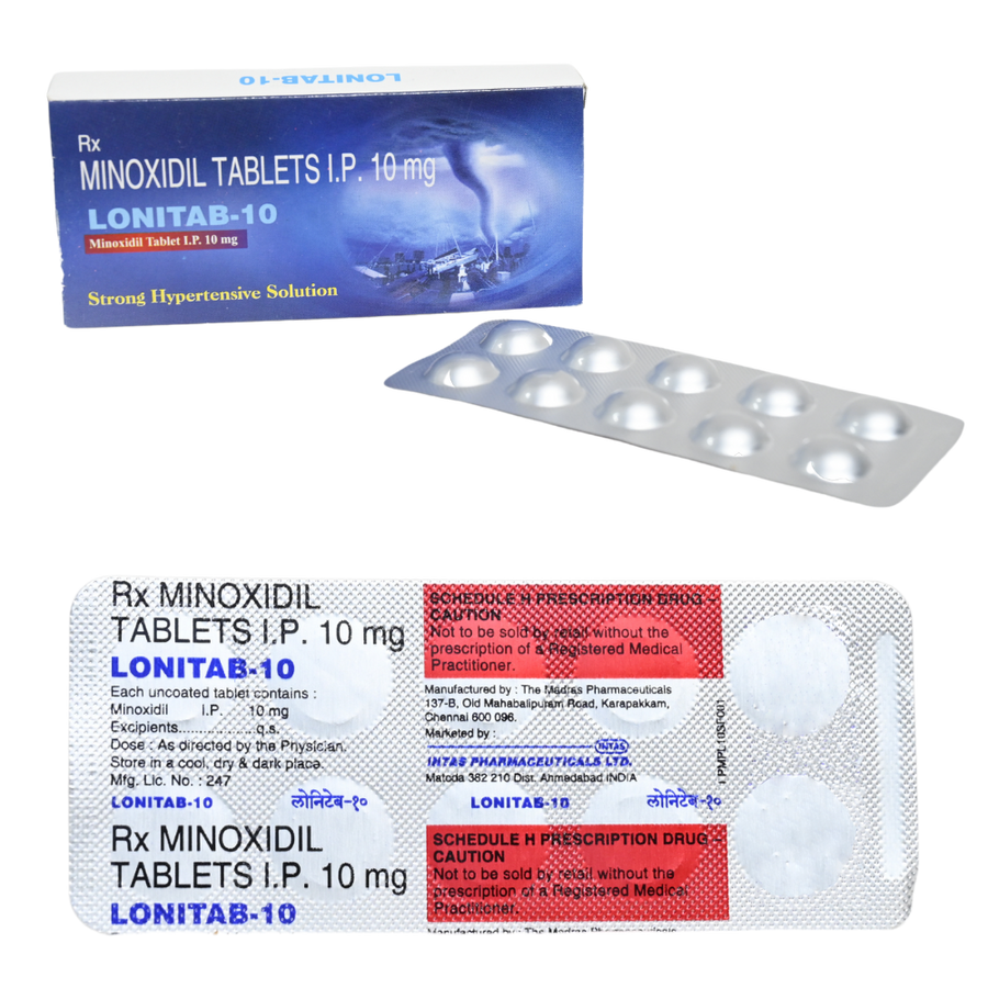 Oral Minoxidil 10mg tablets For Hair Loss
