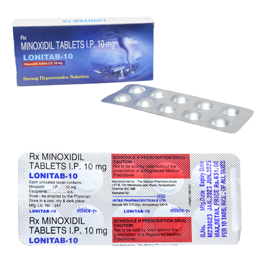 Oral Minoxidil 10mg tablets For Hair Loss